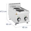 Elektriskā iestatīšanas virtuve ar dzegas 2 apkures laukiem 4,6 kW 400 V