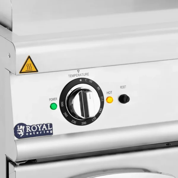 10013395-2 Grila elektriskā grone dubultā gluda ar bezmaksas skapi 10,8 kW 400 V