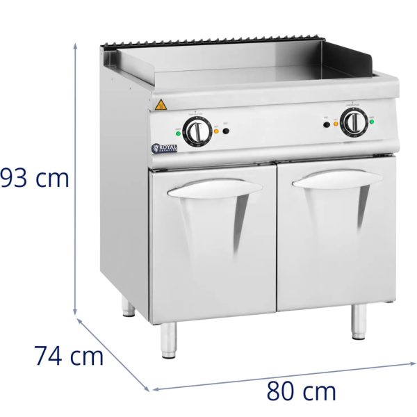 10013395-4 Grila elektriskā grone dubultā gluda ar bezmaksas skapi 10,8 kW 400 V