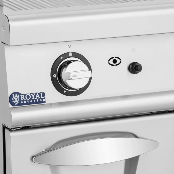 Divkāršs rievots gāzes grils ar propāna / naftas gāzes / zemes gāzes skapi 12 kW