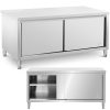 Gastronomiskais galds ar skapja bīdāmām durvīm 180 x 80 x 87 cm līdz 500 kg