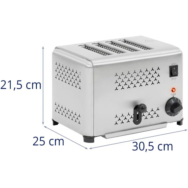 Sviestmaizes tosteris 4 šķēlēm Cromas 1800 W