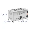 Sviestmaizes tosteris maizei 6 grauzdiņiem 2500 w