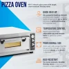 Elektriskā picas krāsns ar šamotas akmeni 4 picu diametrā 30 cm 4200 W