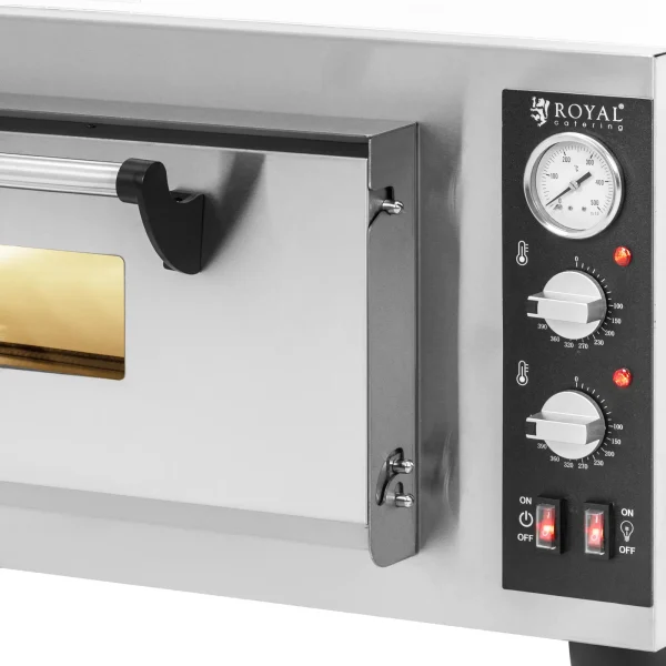 Elektriskā picas krāsns ar šamotas akmeni 4 picu diametrā 30 cm 4200 W