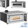 Elektriskā picas krāsns ar kameras akmeni 4 picu diametrā 33 cm 4200 W