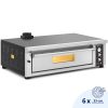 Elektriskā picas plīts ar kameru uz 6 picas diametra 33 cm 400 V 6600 W