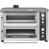 Divkārša picas cepeškrāsns ar kameru 8 picas diametrā 33 cm 400 V 8400 W