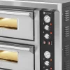 Divkārša picas cepeškrāsns ar kameru 8 picas diametrā 33 cm 400 V 8400 W