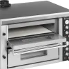 Divkārša picas cepeškrāsns ar kameru 8 picas diametrā 33 cm 400 V 8400 W