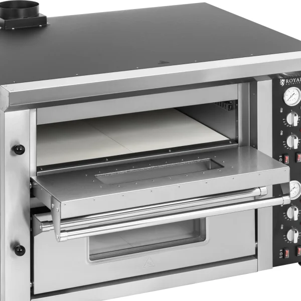 Divkārša picas cepeškrāsns ar kameru 8 picas diametrā 33 cm 400 V 8400 W