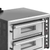 Divkārša picas cepeškrāsns ar kameru 8 picas diametrā 33 cm 400 V 8400 W