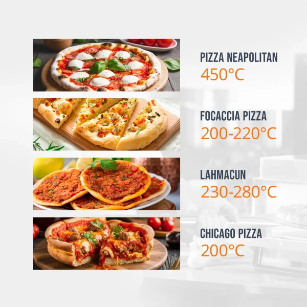 Divkārša picas plīts ar šampanžu uz 12 picas diametra 33 cm 400 V 13200 W
