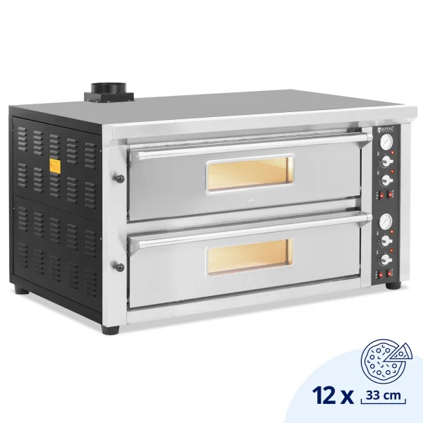 Divkārša picas plīts ar šampanžu uz 12 picas diametra 33 cm 400 V 13200 W
