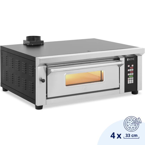Elektriskā picas plīts ar kameru 4 picu diametrā 33 cm 230 V 4200 W