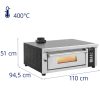 Elektriskā picas plīts ar kameru 4 picu diametrā 33 cm 230 V 4200 W