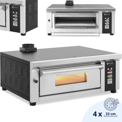 Elektriskā picas plīts ar kameru 4 picu diametrā 33 cm 230 V 4200 W