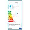 LED darbvirsmas lampa ar 5x/10x lielisku stiklu - zilu