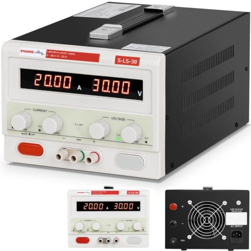 Pakalpojumu laboratorijas barošanas avots 0-30 V 0-20 A DC 600 W