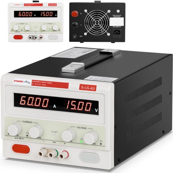 Pakalpojumu laboratorijas barošanas avots 0-15 V 0-60 A DC 900 W LED