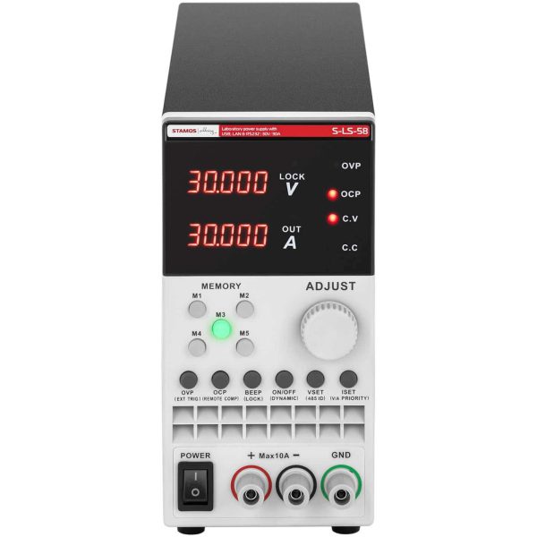 Pakalpojumu laboratorijas barošanas avots 0-30 V 0-30 A 300 W USB LAN RS232