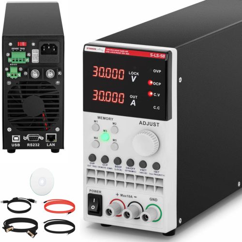 Pakalpojumu laboratorijas barošanas avots 0-30 V 0-30 A 300 W USB LAN RS232