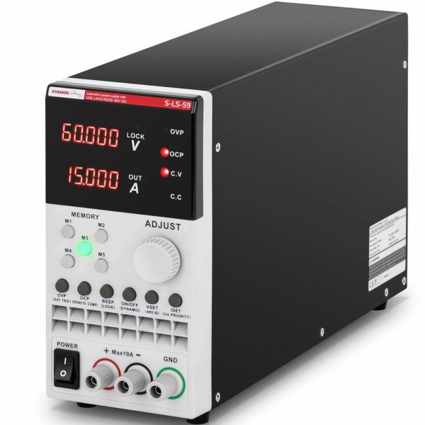 Pakalpojumu laboratorijas barošanas avots 0-60 V 0-15 A 300 W USB LAN RS233