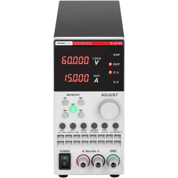Pakalpojumu laboratorijas barošanas avots 0-60 V 0-15 A 300 W USB LAN RS233