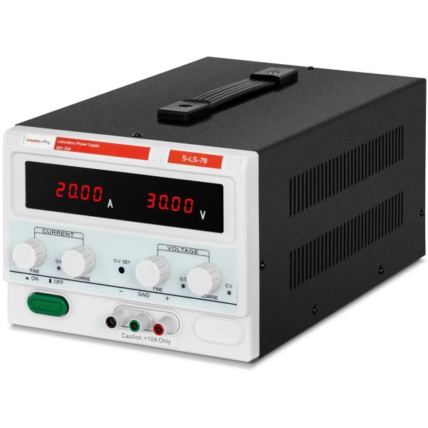 LED laboratorijas barošanas avots 0-30 V 0-20 A 600 W