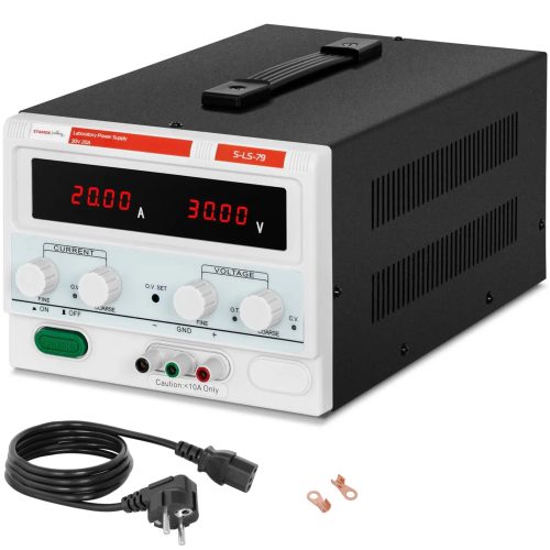LED laboratorijas barošanas avots 0-30 V 0-20 A 600 W