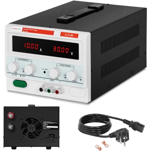 Pakalpojumu laboratorijas barošanas avots 0-30 V 0-10 A 300 W