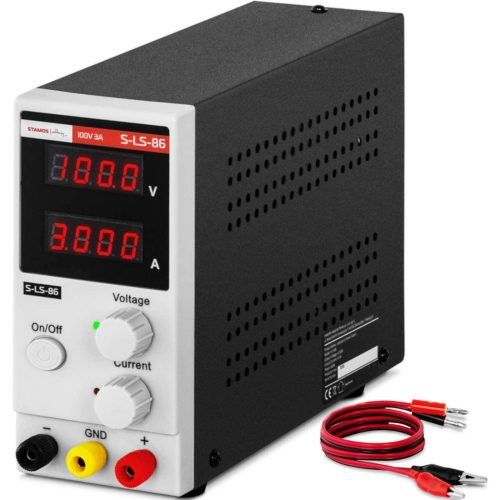 Pielāgojams servisa laboratorijas barošanas avots 0-100 V 0-3 A 300 W
