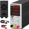 Pakalpojumu laboratorijas barošanas avots 0-30 V 0-10 A DC 300 W LED