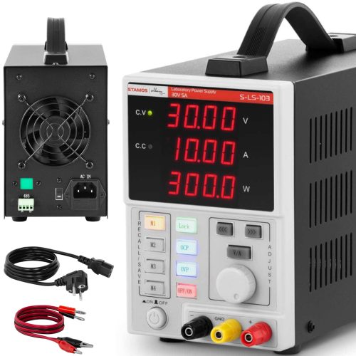 Pakalpojumu laboratorijas barošanas avots 0-30 V 0-10 A DC 300 W LED RS485