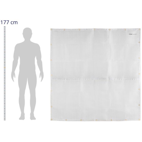 Aizkaru metināšanas segu siltuma izturība 1000C 176x177cm