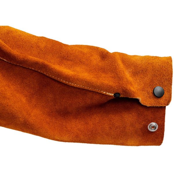 Aizsardzības metināšanas piedurknes no govs ādas 70/57 x 16/26 cm