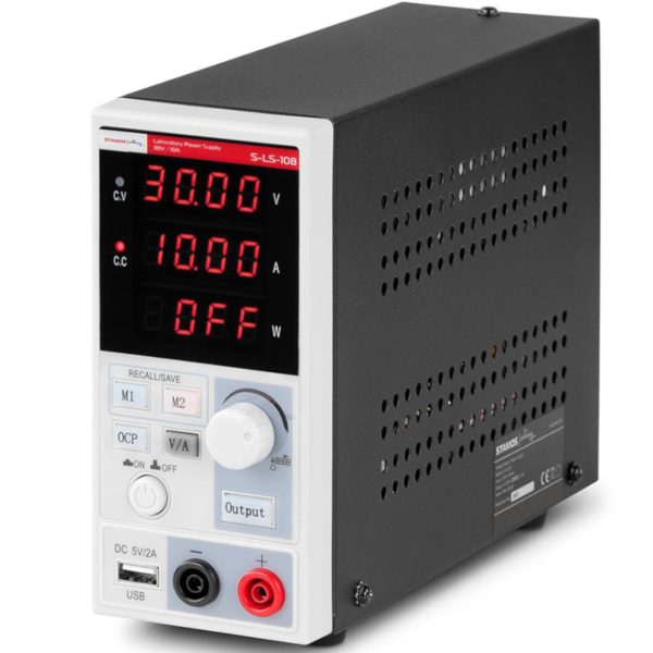 Pakalpojumu laboratorijas barošanas avots 0-30 V 0-10 A 300 W vadīja USB