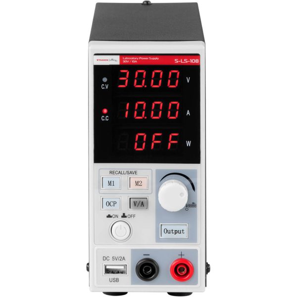 Pakalpojumu laboratorijas barošanas avots 0-30 V 0-10 A 300 W vadīja USB