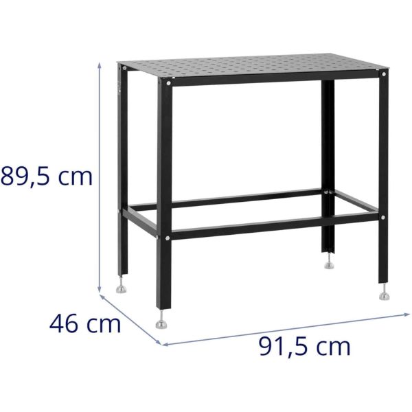 Montāžas galda perforētā galda augšdaļa 3 mm 91,5 x 46 cm līdz 100 kg