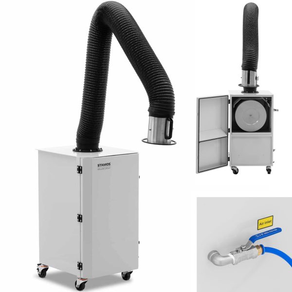 Metināšanas tvaika balss izstrādātājs ar 1000m3/h 750W filtru