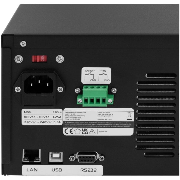 Elektroniskā slodze S-LS-1119 programmējams 1500W 0-40A