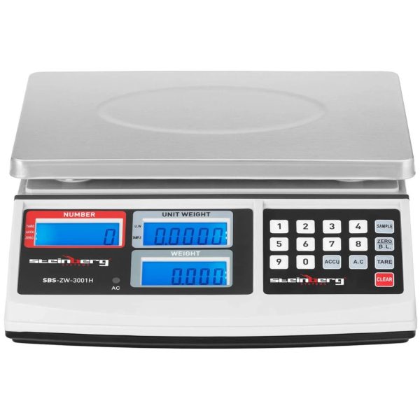 SBS-ZW-3001H LCD vienību skaitīšanas kontrolsvars līdz 30 kg
