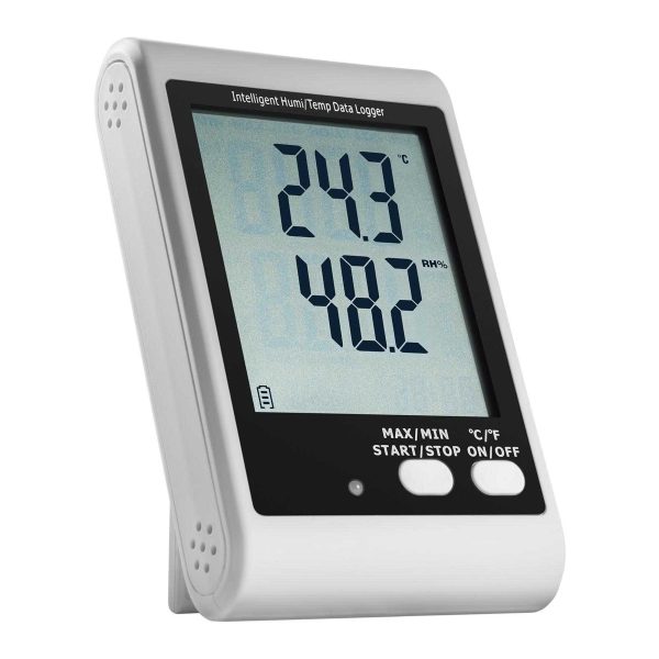 Termohigrometra temperatūras un mitruma reģistratoru diapazons 0 - 100% -35 - 70DEG C USB