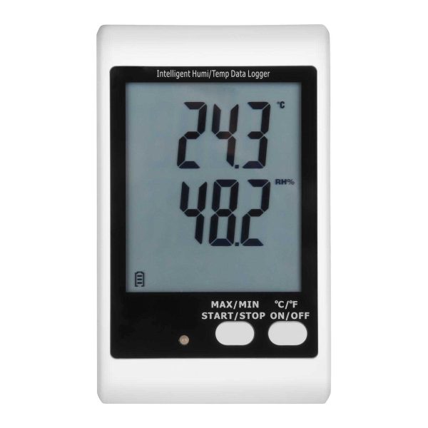 Termohigrometra temperatūras un mitruma reģistratoru diapazons 0 - 100% -35 - 70DEG C USB
