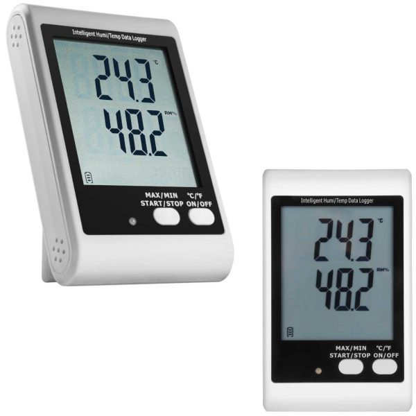 Termohigrometra temperatūras un mitruma reģistratoru diapazons 0 - 100% -35 - 70DEG C USB