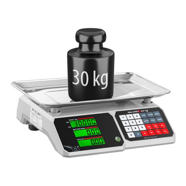 Pārtikas veikals ar atmiņu un SBS-PW-301CB 30 kg / 1G skaitīšanas funkciju