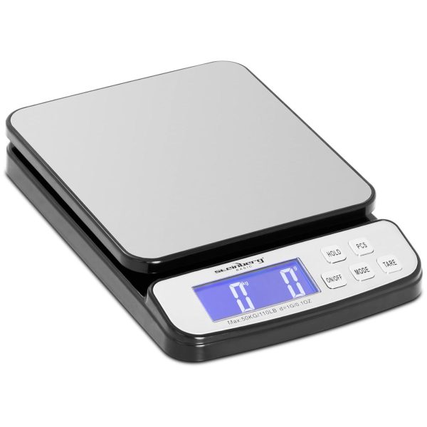 Pasta skala iesaiņojumiem un LCD burtiem līdz 50 kg / 1 g