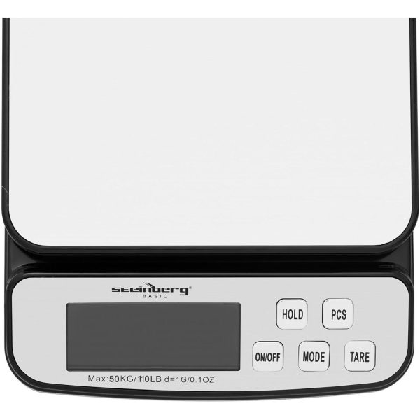 Pasta skala iesaiņojumiem un LCD burtiem līdz 50 kg / 1 g