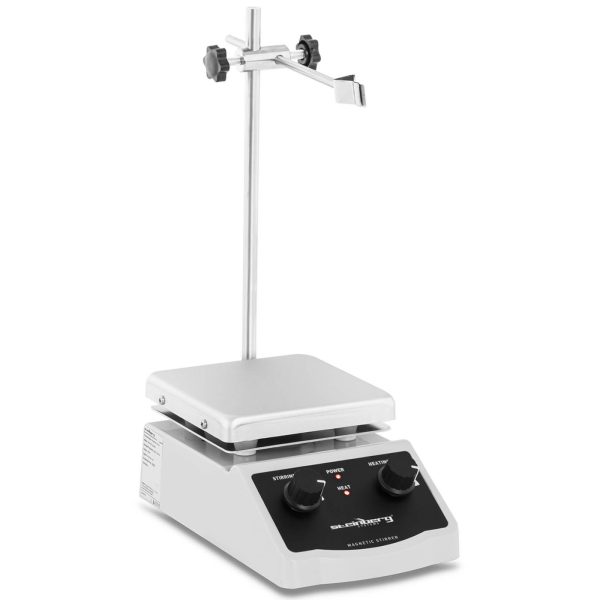 Laboratorijas magnētiskais maisītais ar statīva rokturi 380c 2000 apgr./min 120 x 120 mm