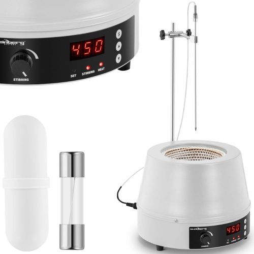 Laboratorijas sildīšanas mētelis ar magnētisko maisītāju + statīvu 1600 apgr./min 450DEG C